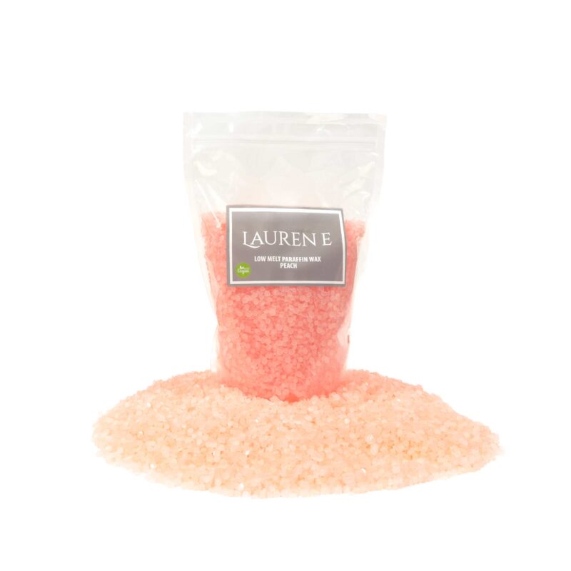 Lauren E Low Melt Paraffin Wax Peach