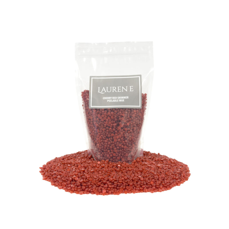 Lauren E Cherry Red Shimmer Peelable Wax